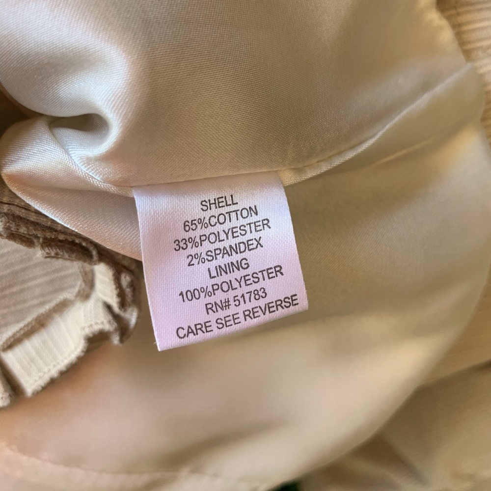 Maurices Khaki 3 Button Ruffle Hem Collared Jacket - image 6